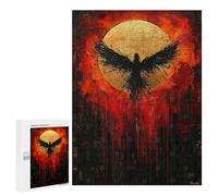 Rompecabezas 500 PCS para Adultos Rise of The Phoenix Contemporary Expressionist Artwork Rompecabezas para Adultos Juguete Decoración De Pared Decoración del Hogar para Cumpleaños, Navidad 500 PCS