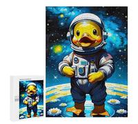 Rompecabezas 500 PCS para Adultos Rubber Duck Astronaut Rompecabezas para Adultos Juegos Familiares Carrera De Velocidad Manual Regalos para Amigos Y Familiares 500 PCS