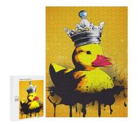 Rompecabezas 500 PCS para Adultos Rubber Duck with Crown Rompecabezas para Adultos Juegos Familiares Carrera De Velocidad Manual Regalos para Amigos Y Familiares 500 PCS