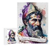 Rompecabezas 500 PCS para Adultos Saint Augustine of Hippo Rompecabezas para Adultos Juegos Familiares Carrera De Velocidad Manual Regalos para Amigos Y Familiares 500 PCS