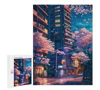 Rompecabezas 500 PCS para Adultos Sakura Evenings Rompecabezas para Adultos Juego De Ingenio Regalo De Cumpleaños Ayuda A Ejercitar El Cerebro 500 PCS