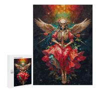 Rompecabezas 500 PCS para Adultos Santisima Muerte in Red Dress Rompecabezas Juego Familiar Difícil Oferta Difícil como Regalo para Toda La Familia 500 PCS
