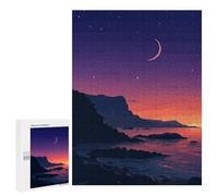 Rompecabezas 500 PCS para Adultos SoCal Coast Lofi Pixel Art Rompecabezas para Adultos Juegos De Relajación Decoración Cumpleaños 500 PCS