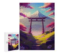 Rompecabezas 500 PCS para Adultos Spring In Japan Rompecabezas para Adultos Juegos Divertidos Vacaciones En Casa Matar El Tiempo para Cumpleaños, Navidad 500 PCS