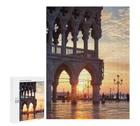Rompecabezas 500 PCS para Adultos Sunrise in Venice Italy Rompecabezas para Adultos Juego De Ingenio Regalo De Cumpleaños Ayuda A Ejercitar El Cerebro 500 PCS