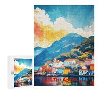 Rompecabezas 500 PCS para Adultos The Azores Art Rompecabezas para Adultos Juego De Ingenio Regalo De Cumpleaños Ayuda A Ejercitar El Cerebro 500 PCS