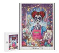 Rompecabezas 500 PCS para Adultos The Crafter Day of The Dead Artist Rompecabezas para Adultos Juguete Decoración De Pared Mejora La Memoria Regalo De Cumpleaños, Regalos, 500 PCS