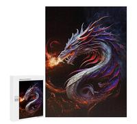 Rompecabezas 500 PCS para Adultos The Dragon Emits Fire Rompecabezas para Adultos Juego De Ingenio Regalo De Cumpleaños Ayuda A Ejercitar El Cerebro 500 PCS