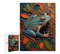 Rompecabezas 500 PCS para Adultos The Little Jumping Frog Rompecabezas para Adultos Juegos Familiares Carrera De Velocidad Manual Regalos para Amigos Y Familiares 500 PCS