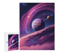 Rompecabezas 500 PCS para Adultos The Purple Planet Rompecabezas para Adultos Juegos Relajantes Corte De Precisión Oferta como Regalo para Toda La Familia 500 PCS