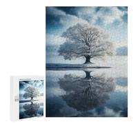 Rompecabezas 500 PCS para Adultos The Winter Tree of Life Rompecabezas para Adultos Juegos Divertidos Vacaciones En Casa Matar El Tiempo para Cumpleaños, Navidad 500 PCS
