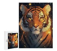 Rompecabezas 500 PCS para Adultos Tiger in The Night Illuminated Rompecabezas Juego Familiar Difícil Oferta Difícil como Regalo para Toda La Familia 500 PCS