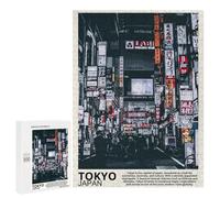 Rompecabezas 500 PCS para Adultos Tokyo Japan Rompecabezas para Adultos Juegos Divertidos Vacaciones En Casa Matar El Tiempo para Cumpleaños, Navidad 500 PCS