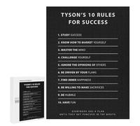 Rompecabezas 500 PCS para Adultos Tyson 10 Rules For Success Rompecabezas Juguetes Antiestrés para La Diversión Familiar Oferta como Regalos para Toda La Familia 500 PCS