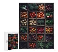 Rompecabezas 500 PCS para Adultos Vegetable Garden Market Rompecabezas para Adultos Juego De Ingenio Regalo De Cumpleaños Ayuda A Ejercitar El Cerebro 500 PCS