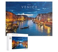 Rompecabezas 500 PCS para Adultos Venice City of Canals, Italy Rompecabezas para Adultos Juegos Relajantes Decoración Perfecta como Regalo para Toda La Familia 500 PCS