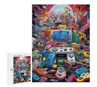 Rompecabezas 500 PCS para Adultos Video Game Odyssey -10 Rompecabezas para Adultos Juegos Relajantes Decoración Perfecta como Regalo para Toda La Familia 500 PCS