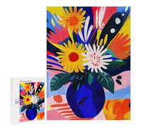 Rompecabezas 500 PCS para Adultos Vivid Fauvist Vision of Sunflowers Rompecabezas para Adultos Juguete Decoración De Pared Mejora La Memoria Regalo De Cumpleaños, Regalos, 500 PCS