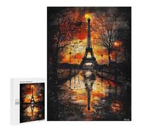 Rompecabezas 500 PCS para Adultos Whispers of History Gothic Paris at Dusk Rompecabezas para Adultos Juegos Familiares Carrera De Velocidad Manual Regalos para Amigos Y Familiares 500 PCS