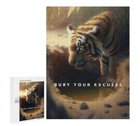 Rompecabezas 500 PCS para Adultos Wild Ambition Bury Your Excuses Rompecabezas para Adultos Juego De Ingenio Regalo De Cumpleaños Ayuda A Ejercitar El Cerebro 500 PCS