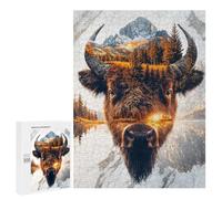 Rompecabezas 500 PCS para Adultos Wild Spirit of The Prairie Rompecabezas para Adultos Juegos Relajantes Corte De Precisión Oferta como Regalo para Toda La Familia 500 PCS