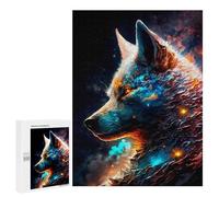 Rompecabezas 500 PCS para Adultos Wolf Space Rompecabezas para Adultos Juguete Decoración De Pared Decoración Perfecta Regalos para Reducir El Estrés 500 PCS