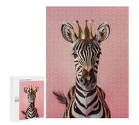 Rompecabezas 500 PCS para Adultos Zebra King Rompecabezas para Adultos Juego De Ingenio Regalo De Cumpleaños Ayuda A Ejercitar El Cerebro 500 PCS