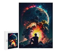 Rompecabezas 500 PCS Pensive In Space Rompecabezas para Adultos Juguete Decoración De Pared Regalo De Cumpleaños Oferta como Regalos para Toda La Familia 500 PCS