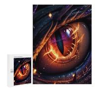 Rompecabezas 500 PCS Red Dragon Eyes Rompecabezas para Adultos Juguete Decoración De Pared Patrón De Ensamblaje Oferta como Regalos para Toda La Familia 500 PCS