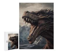 Rompecabezas 500 PCS Roaring Mountain Dragon Rompecabezas para Adultos Juguete Decoración De Pared Regalo De Cumpleaños Oferta como Regalos para Toda La Familia 500 PCS
