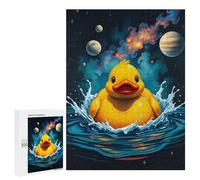 Rompecabezas 500 PCS Space Rubber Duck Rompecabezas para Adultos Juguete Decoración De Pared Regalo De Cumpleaños Oferta como Regalos para Toda La Familia 500 PCS