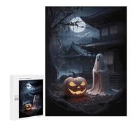 Rompecabezas 500 PCS Spooky Japanese Halloween Rompecabezas para Adultos Juguete Decoración De Pared Regalo De Cumpleaños Oferta como Regalos para Toda La Familia 500 PCS