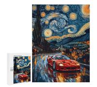 Rompecabezas 500 PCS Starry Night and F40 Rompecabezas para Adultos Juguete Decoración De Pared Patrón De Ensamblaje Oferta como Regalos para Toda La Familia 500 PCS