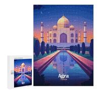 Rompecabezas 500 PCS Taj Mahal Night View Rompecabezas para Adultos Juguete Decoración De Pared Patrón De Ensamblaje Oferta como Regalos para Toda La Familia 500 PCS