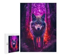 Rompecabezas 500 PCS Wolf Dark Forest Rompecabezas Juguetes Antiestrés Pero Divertidos Y Humorísticos Oferta como Regalos para Toda La Familia 500 PCS
