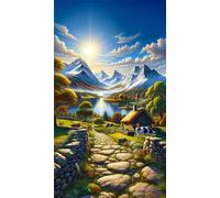 Rompecabezas 500 Piezas para Adultos 52 x 38 cm,Juego Antiestrés, DIY Puzzle para Veladas en Familia y Regalos Originales (Ganado de Sunshine Country)