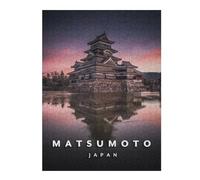 Rompecabezas 52x38cm/1000pcs Frozen Matsumoto Castle Rompecabezas para Adultos Juguete Decoración De Pared Regalos para Mujeres Cumpleaños Y Navidad 52x38cm/1000pcs