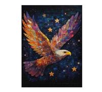 Rompecabezas 52x38cm/1000pcs Mosaic Eagle in Night Sky Rompecabezas para Adultos Juguete Decoración De Pared Vacaciones En Casa Matar El Tiempo Cumpleaños 52x38cm/1000pcs
