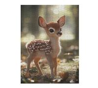 Rompecabezas 52x38cm/1000pcs para Adolescentes Baby Deer Fawn in Forest Rompecabezas para Adultos Juegos Relajantes Desafío Difícil Gran Regalo para Jugar 52x38cm/1000pcs