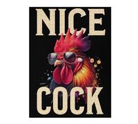 Rompecabezas 52x38cm/1000pcs para Adolescentes Chicken Farming Funny Cock Juegos Divertidos De Rompecabezas Corte De Precisión Oferta como Regalos para Toda La Familia 52x38cm/1000pcs