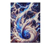 Rompecabezas 52x38cm/1000pcs para Adultos Electric Cosmic Spiral Rompecabezas para Adultos Juegos Relajantes Decoración Cumpleaños, Navidad 52x38cm/1000pcs
