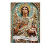 Rompecabezas 52x38cm/1000pcs Saint Raphael Archangel Rompecabezas para Adultos Juegos Familiares Patrón De Montaje Oferta como Regalo para Toda La Familia 52x38cm/1000pcs