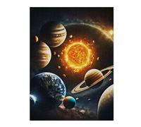 Rompecabezas 52x38cm/1000pcs Solar System Painting Rompecabezas para Adultos Juegos Familiares Patrón De Montaje Oferta como Regalo para Toda La Familia 52x38cm/1000pcs