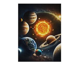 Rompecabezas 52x38cm/1000pcs Solar System Painting Rompecabezas para Adultos Juegos Familiares Patrón De Montaje Oferta como Regalo para Toda La Familia 52x38cm/1000pcs