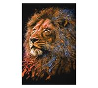 Rompecabezas 75x50cm/1000pcs Flame of Courage Lion's Roar Rompecabezas para Adultos Juguete Decoración De Pared Vacaciones En Casa Matar El Tiempo Cumpleaños 75x50cm/1000pcs