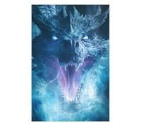 Rompecabezas 75x50cm/1000pcs Ice Dragons Blizzard Roar Rompecabezas para Adolescentes Juego Práctico Análisis Y Lógica Trato como Regalos para Toda La Familia 75x50cm/1000pcs