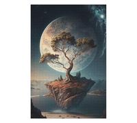 Rompecabezas 75x50cm/1000pcs para Adolescentes Moonlit Floating Island Rompecabezas para Adultos Juguetes De Bricolaje Decoración De Pared Regalos para Amigos Y Familiares 75x50cm/1000pcs