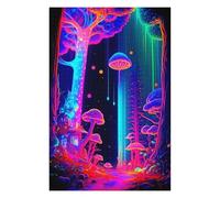 Rompecabezas 75x50cm/1000pcs para Adolescentes Neon Forest Fantasy -1 Rompecabezas para Adultos Juegos Familiares Pero Divertidos Y Humorísticos Desafío Educativo 75x50cm/1000pcs