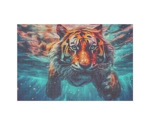 Rompecabezas 75x50cm/1000pcs para Adolescentes Tigers Loves Water Rompecabezas para Adultos Juego Familiar Análisis Y Lógica Trato como Regalos para Toda La Familia 75x50cm/1000pcs