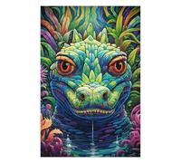 Rompecabezas 75x50cm/1000pcs para Adultos Colorful Lizard Portrait-3 Rompecabezas para Adultos Juegos Relajantes Decoración Cumpleaños, Navidad 75x50cm/1000pcs